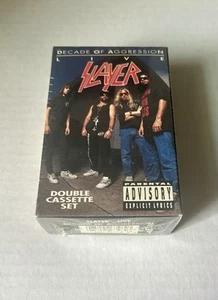 Slayer - Decade Of Aggression 1991 1st US Press Cassette - New Sealed - Picture 1 of 10