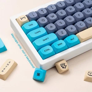 Blue Cat PBT Keycaps Set MA Profile Ball Shape for Cherry MX Mechanical Keyboard - Picture 1 of 7