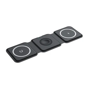 Waitiee Wireless Charger 3 in 1 15w Fast Charging Station for Apple iWatch Se/6 - Photo 1 sur 7