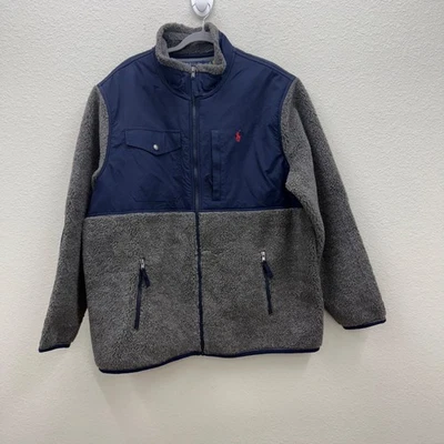 Polo Ralph Lauren Performance Hybrid Hi Pile Sherpa Fleece Zip Jacket Mens XXL - Image 1 of 4