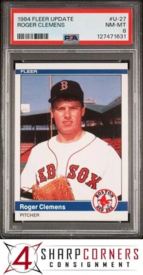 Actualización Fleer 1984 #U-27 Roger Clemens RC Red Sox PSA 8 Foto 1 de 3