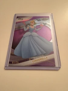 2025 Disney Topps Chrome Cinderella /75 Purple Refractor - Bild 1 von 2