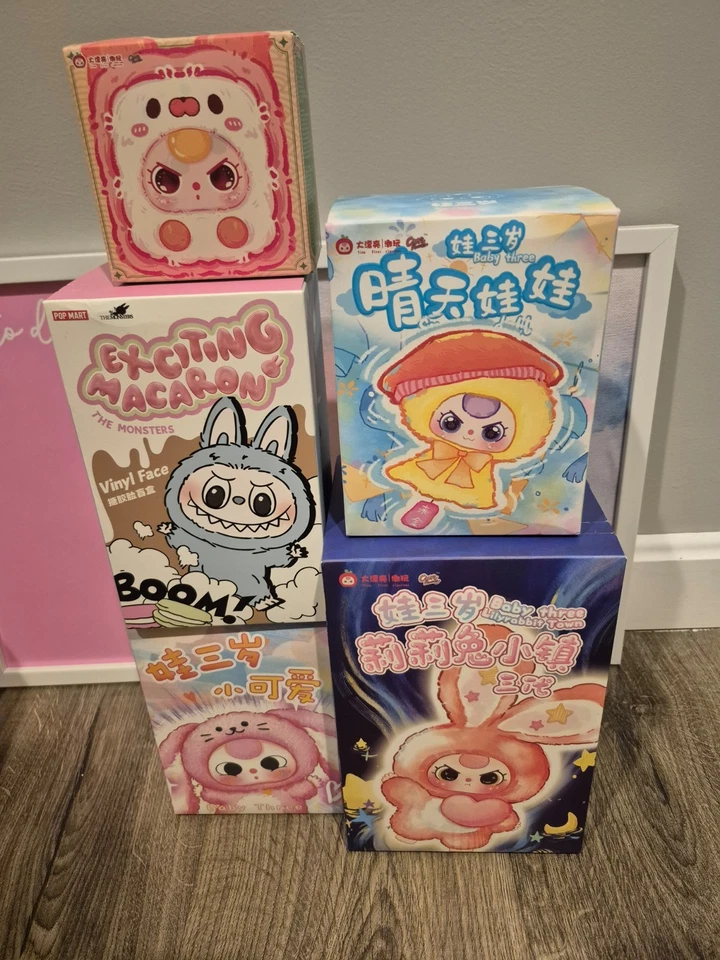Exciting Macaron & Baby 三 * 5 件 * 盲盒套装! 美国航运 — 第 1/4 张图片