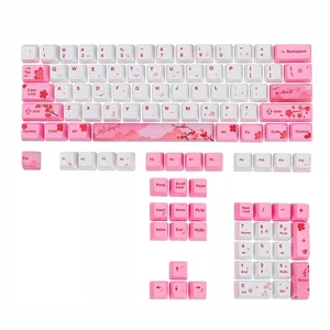 GTSP 104 Pink Keycaps Cute Japanese Custom Gaming keycap Set of Dye-Sub OEM P... - Picture 1 of 6