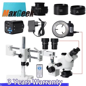 HY-5199SZW 3.5-90X 4K HDMI Camera Trinocular Microscope Stereo Zoom for Phone - Picture 1 of 7