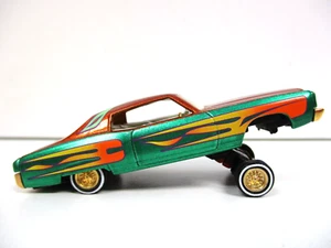 HOT WHEELS - CUSTOM 1970-1972 CHEVROLET MONTE CARLO LOWRIDER - REAL RIDERS - Picture 1 of 15