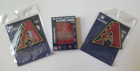 THREE (3) PIECE ARIZONA DIAMONDBACKS, PLAYING CARDS & MAGNET CLOSEOUT PACKAGE Cover
