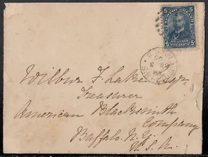 Newfoundland Scott 85 - 3 de diciembre de 1905 cubierta de San Juan a Estados Unidos - Imagen 1 de 1