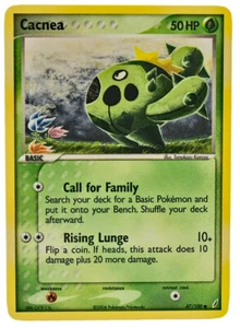 Cacnea 47/100 Non Holo Common EX Crystal Guardians NM+ With eBay Shipping - Picture 1 of 3