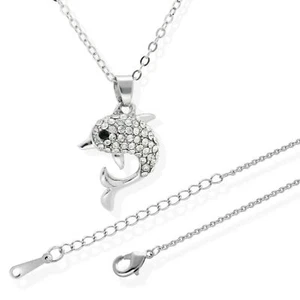 Collar Delphin collar plateado bisutería ms8 - Imagen 1 de 2