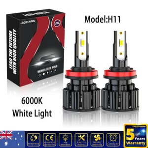 2x H11 LED Headlight Light High Low Beam For Holden Commodore 2006-2013 - Picture 1 of 12