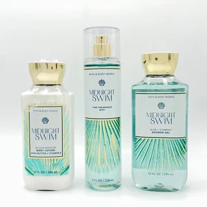 Paquete de 3 piezas niebla, gel de ducha y loción para nadar a medianoche Bath & Body Works - Imagen 1 de 3