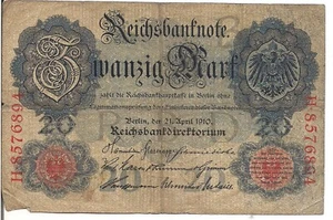 GERMANY, 20 MARK, P#40, 1910 - Picture 1 of 2