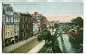 AK Wuppertal Barmen-Elberfeld,Schwebebahn Neuer Weg um 1910 - Picture 1 of 2