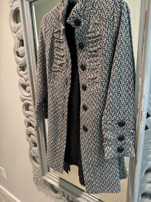 Chaqueta Beth Bowley Tweed en Marrón y Blanco - Talla 2 (poliéster, lana) Foto 1 de 4