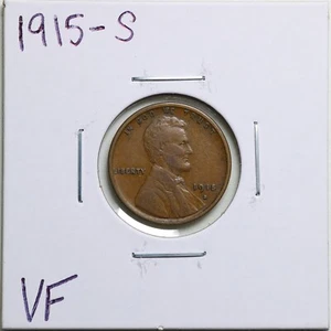 1915-S 1C Lincoln Wheat Cent in VF Condition #2936 - Picture 1 of 2