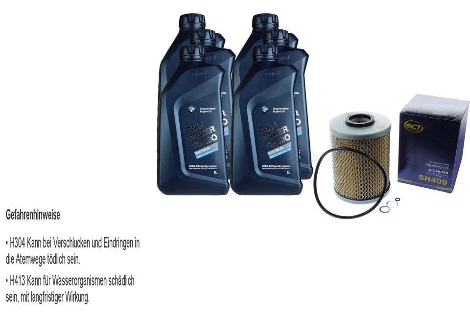 für BMW Motoröl 6l SCT Ölfilter SH 409 5er Touring E34 3er Cabriolet E36 Coupe - Bild 1 von 4