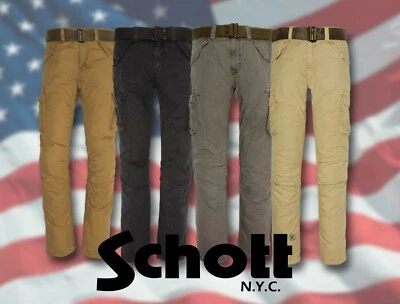 SCHOTT NYC BATTLE PANTS USA COMBAT TROUSERS [73348]