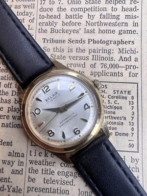 Reloj Belair Hombre Vintage Años 60. Antimagnético mecánico. Resistente a los golpes. Funciona. Foto 1 de 4
