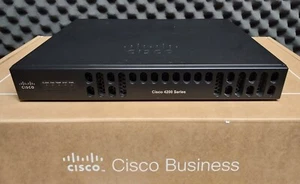 CISCO ISR4221-/K9 Router NIM-1MFT-T1/E1 4221 w/Power Not Affected *YR Warranty!* - Picture 1 of 5