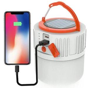 Solar USB Zeltlampe Tragbare Campingleuchte Außenleuchte für den Außenbereich - Bild 1 von 9