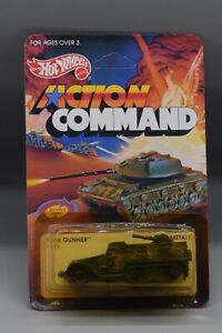 1984 Mattel HOT WHEELS Action Command TANK GUNNER sealed MEGA FORCE diecast toy
