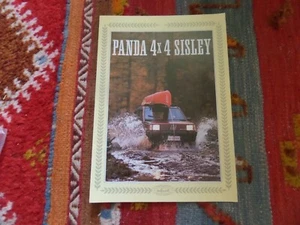 PANDA SISLEY LIMITED EDITION 4x4 CAR GERMAN? BROCHURE FIAT 1987 ORIGINAL STEYR - Picture 1 of 6