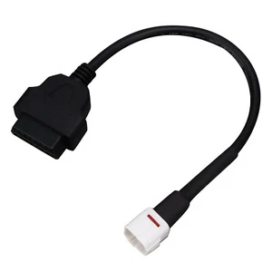 For Yamaha OBD2 4 Pin to 16Pin Ddiagnostic Plug Adaptor Cable For Motorcycle ATV - Picture 1 of 6