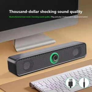 Wired Plug-In Speaker For Desktop Computer, Desktop Laptop, Device External D3S8 - Photo 1/15