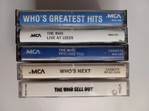 The Who Cassettes: Greatest Hits-Live at Leeds-Who Are You-Who's Next-Sell Out - Picture 1 of 7