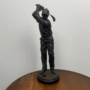 Bronze Age Collection by Dezine Golf Man Sculpture 11” - Picture 1 of 8