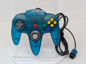 Mando Oficial OEM Nintendo 64 N64 Azul Hielo Transparente NUS-005 - Palo Suelto - Imagen 1 de 6