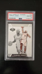 2007-08 LeBRON JAMES CO-SIGNERS SP #23! PSA 10 GEM MINT! KAVALIERE! Topps! - Bild 1 von 4
