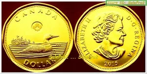 CANADA 2015 CANADIAN LOONIE QUEEN ELIZABETH RARE $1 DOLLAR SEALED COIN UNC - Picture 1 of 2
