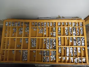 Letterpress Font TYPE ( 30 Point Univers 65 ) w/ California Job Case AS-IS - Picture 1 of 2