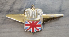 RARE ORIGINAL WWII BADGE BRITISH US AMBULANCE CORPS RAF BRIGHT PIN BACK CORO