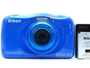 Nikon COOLPIX W100 Blue 13.2MP Waterproof Shockproof Digital Camera from Japan - Picture 1 of 14
