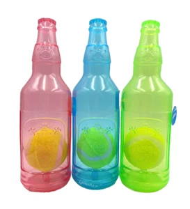 Ball In A Bottle Squeak Dog Toy Throw & Fetch - Picture 1 of 8