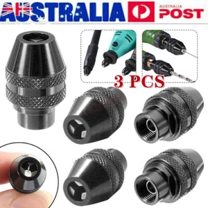 3PC Keyless Chuck Universal Drill Replacement Bit For Dremel Rotary Quick Change - Picture 1 of 11