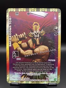 THE BACKROOMS TCG KICKSTARTER HOLO - ANCIENT FACELING 77/102 - Picture 1 of 3