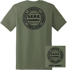 SERE Survival Evasion Resistance & Escape School T-Shirt - Picture 1 of 8