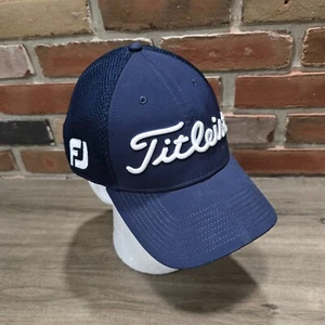 Gorra Titleist Golf Pro V1 FJ Footjoy Flex ajustada M-L azul marino blanco - Imagen 1 de 7