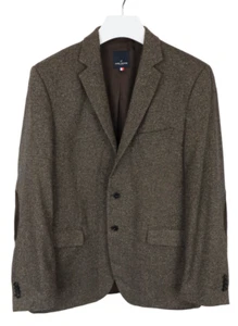 DANIEL HECHTER Blazer Men's (UK) 46 Wool Silk Blend Elbow Patch Patterned - Picture 1 of 12