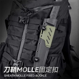 Sheath Molle Fixed Buckle Tactical Straight Knife Mounting Screws Outdoor EDC - Picture 1 of 13