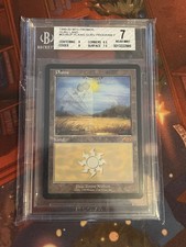 MTG Guru land Plains near mint BGS 7