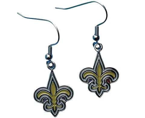 NFL Licensed New Orleans Saints Dangle Earrings RAM F6D20A Cover