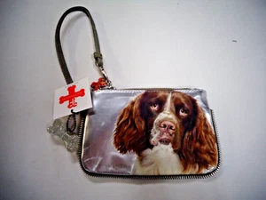 Fuzzy Nation *NEW w/ tags* wristlet springer spaniel - olive - Picture 1 of 3