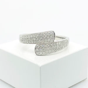 Ladies Diamond Ring: 18ct White Gold Pave Set Size T Preloved VAL $4500 - Picture 1 of 13