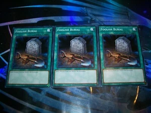 3x Foolish Burial Unlimited Edition Comune LDK2-ENJ29 Yu-Gi-Oh! - Foto 1 di 1