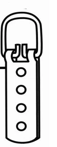 Heavy Duty Art Hanger 2 per Bag Large Strap Hanger 6 1/2"h X 1 1/2"w - Picture 1 of 1